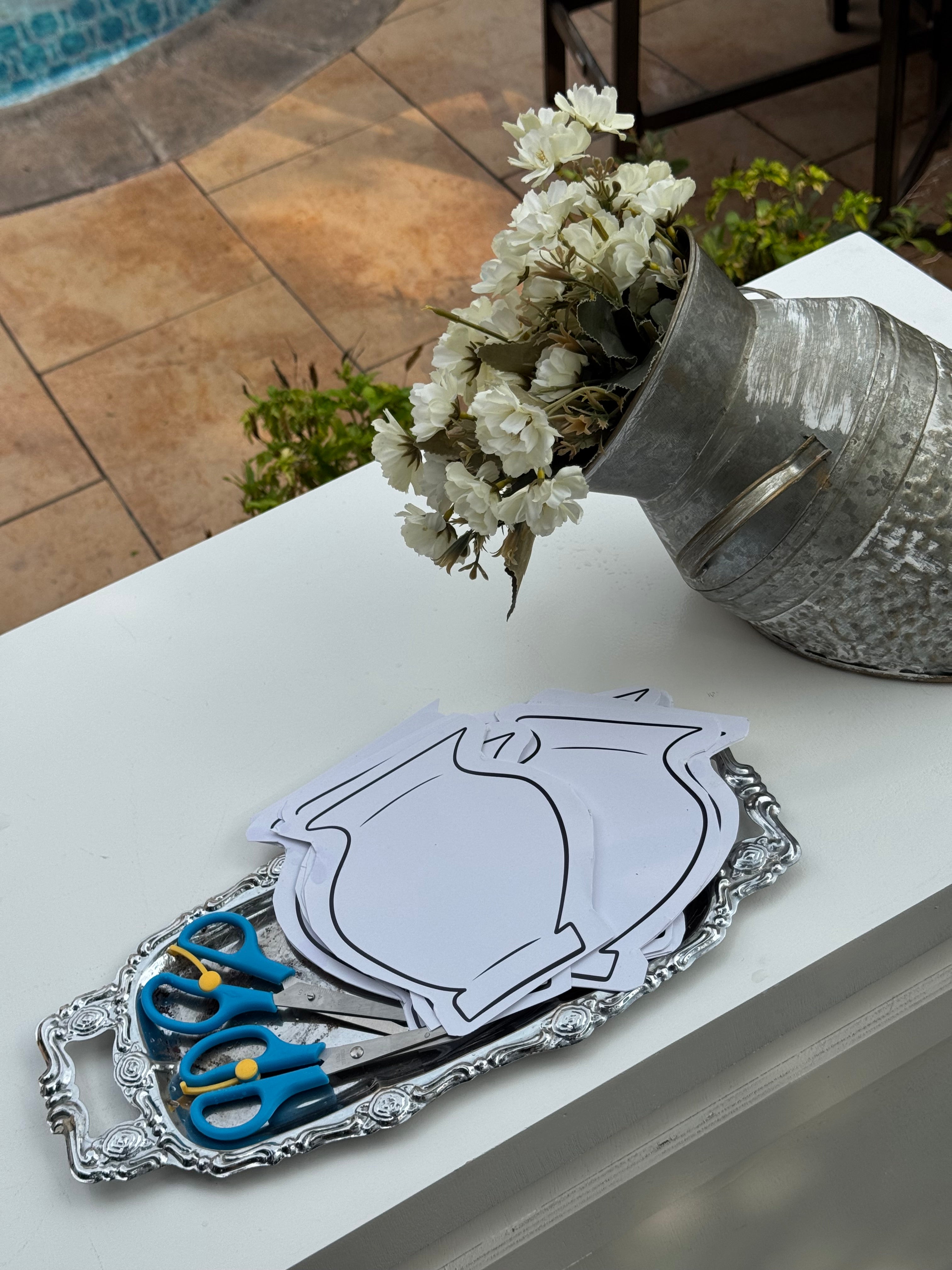 Flower Template PDF – Art Line Collection 🌸✨