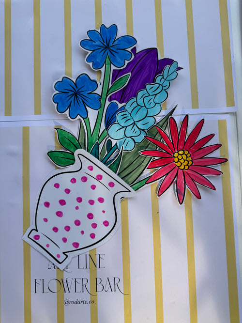 Flower Template PDF – Art Line Collection 🌸✨