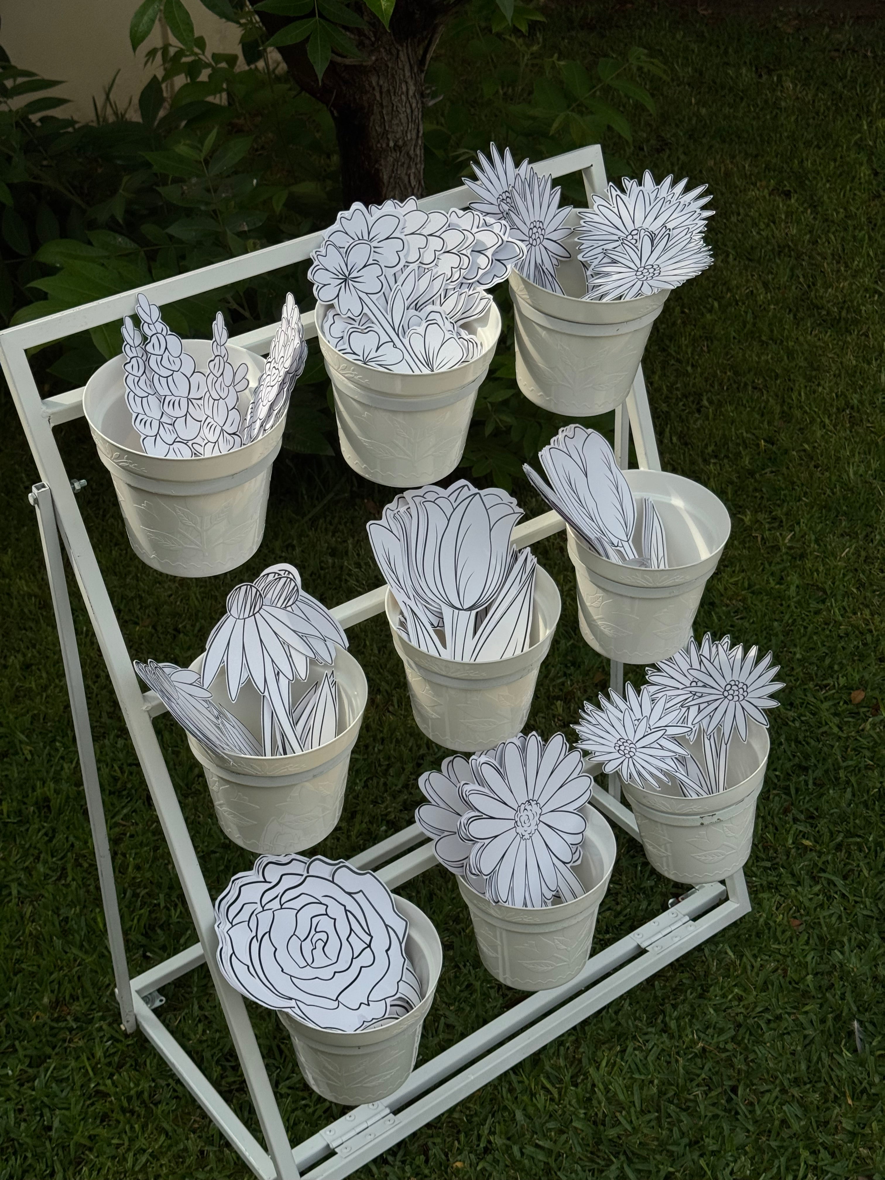 Flower Template PDF – Art Line Collection 🌸✨